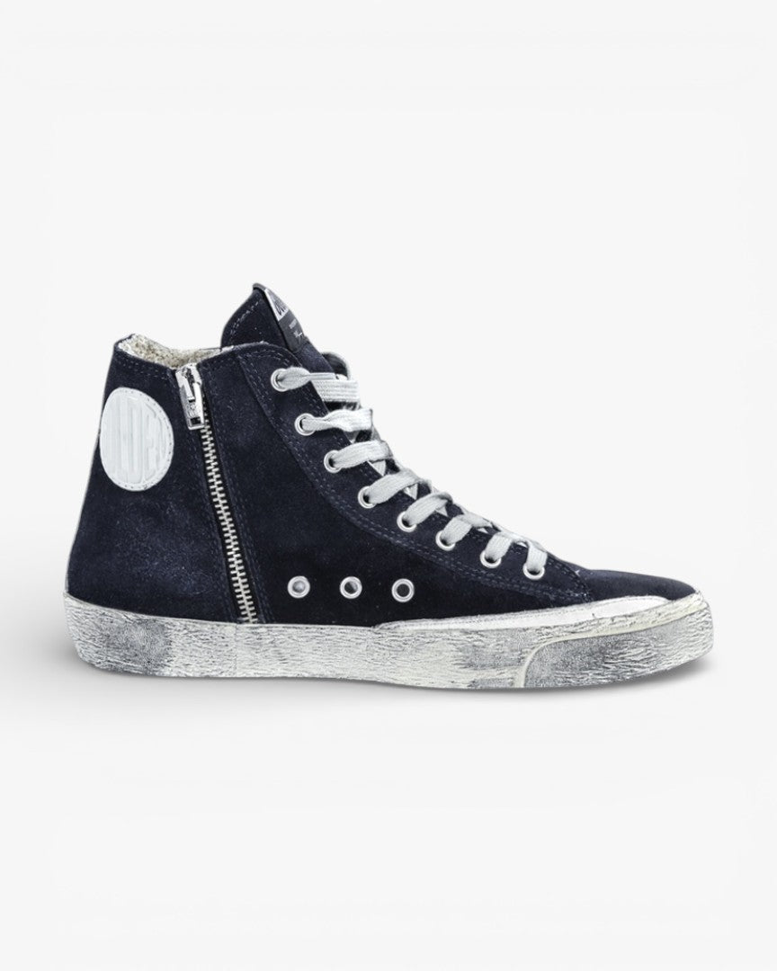 Golden Goose FRANCY Sneakers Suede Leather Star Navy Suede