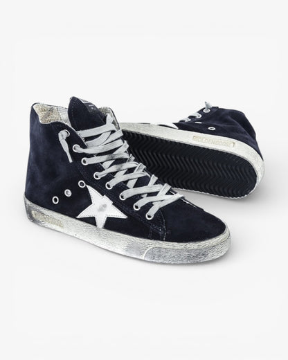Golden Goose FRANCY Sneakers Suede Leather Star Navy Suede