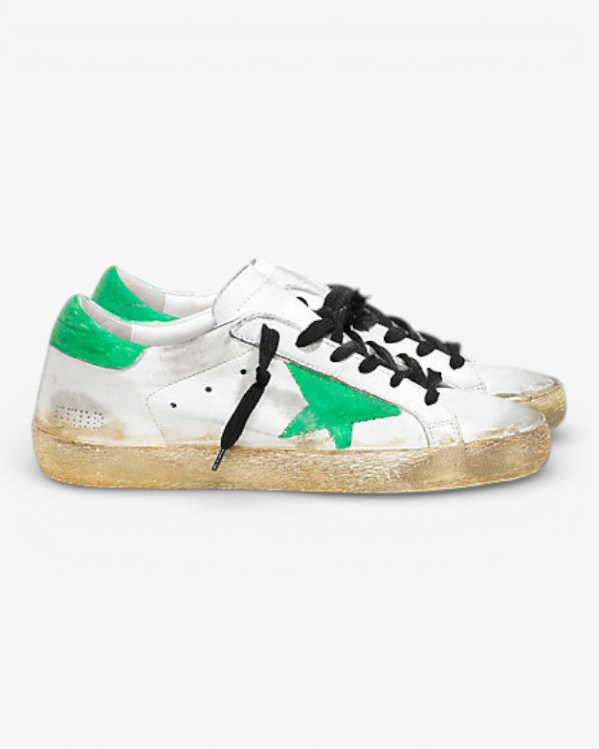 Golden Goose Super‑Star Sneakers White Perforated Star