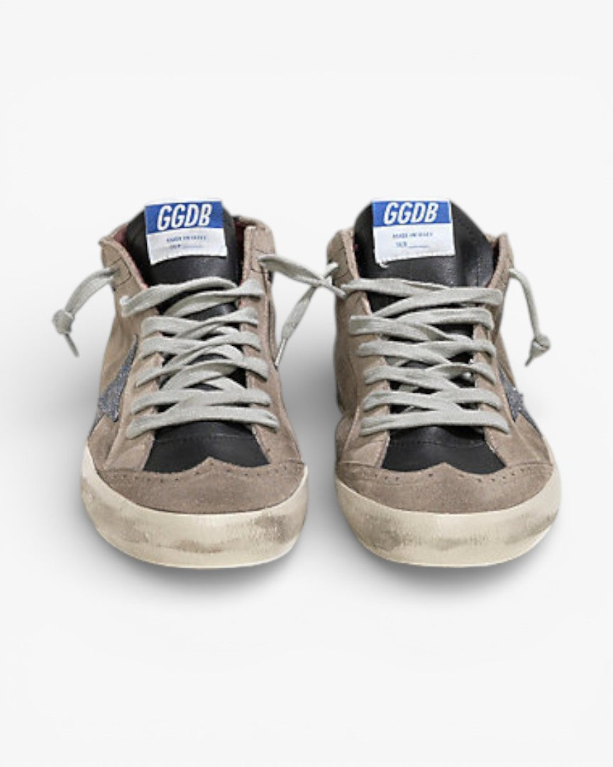 Golden Goose MID STAR Sneakers Camoscio Stella Glitter