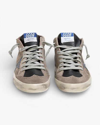 Golden Goose MID STAR Sneakers Camoscio Stella Glitter