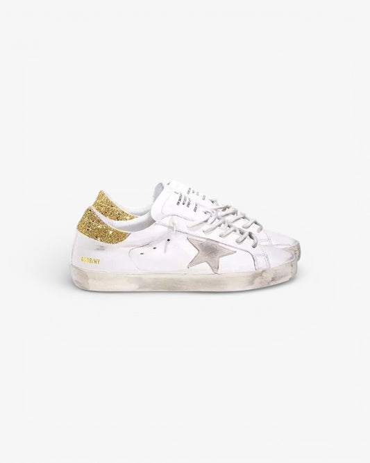 Golden Goose Sequins Sneakers with Yellow Sole