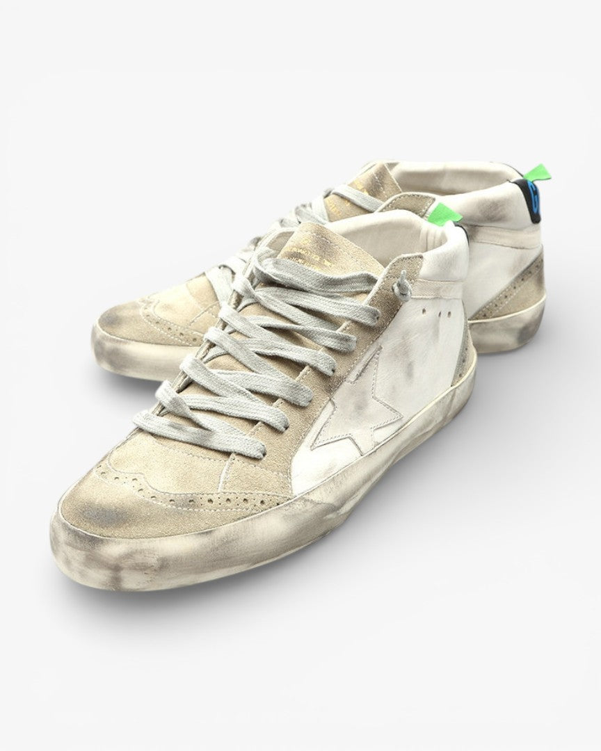 Golden Goose MID STAR White Handcrafted Sneakers High-End Custom Couples Size 34-46