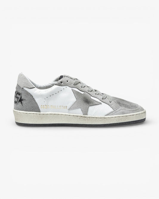 Golden Goose Grey Two‑Tone Sole Luxury Sneakers