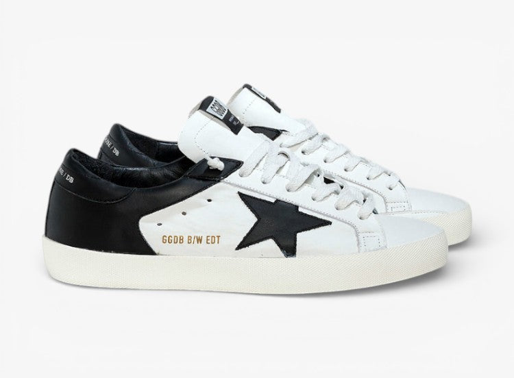 Golden Goose Superstar GGDB White Black Men’s Casual Low-Top Sneakers