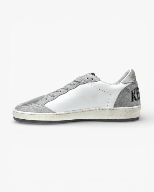 Golden Goose Grey Two‑Tone Sole Luxury Sneakers