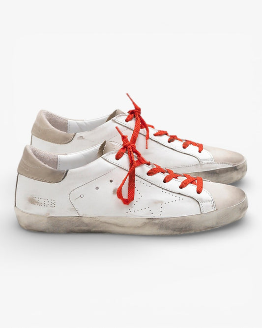 Golden Goose SUPERSTAR Sneakers G30WS590 Calf Leather Openwork Star