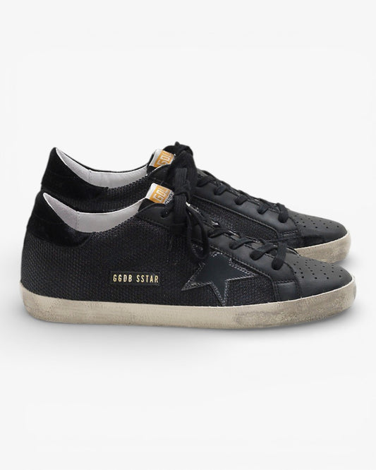 Golden Goose Superstar Sneakers Technical Mesh With Shiny Leather Star