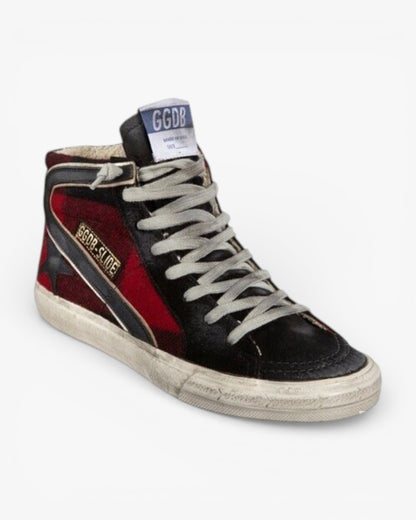 Golden Goose Slide Red Handmade Custom Couple Shoes Sizes 34-46