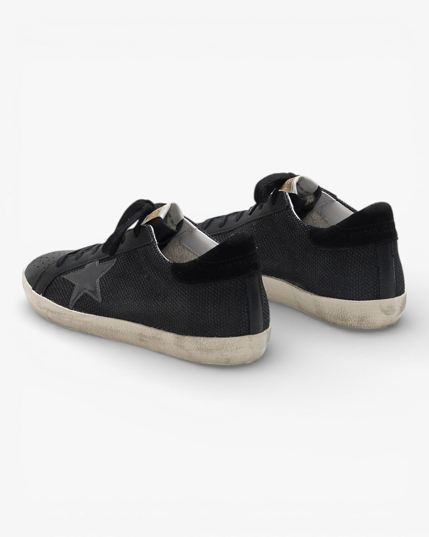 Golden Goose Superstar Sneakers Technical Mesh With Shiny Leather Star