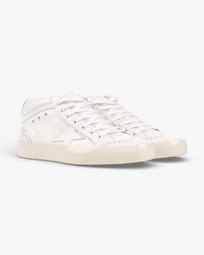 Golden Goose MID STAR All White Handcrafted Sneakers High-End Custom Couples Size 34-46