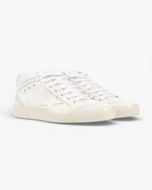 Golden Goose MID STAR All White Handcrafted Sneakers High-End Custom Couples Size 34-46