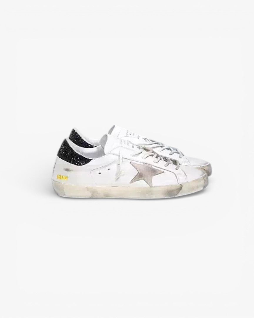 Golden Goose Sequin Sneakers Black Sole