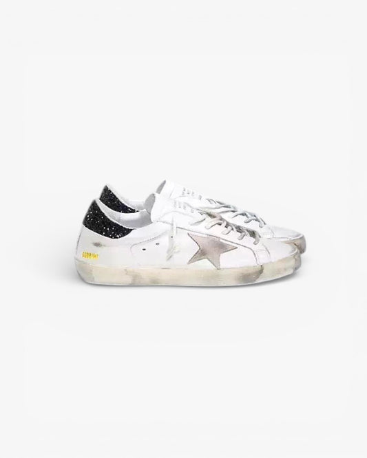 Golden Goose Sequin Sneakers Black Sole