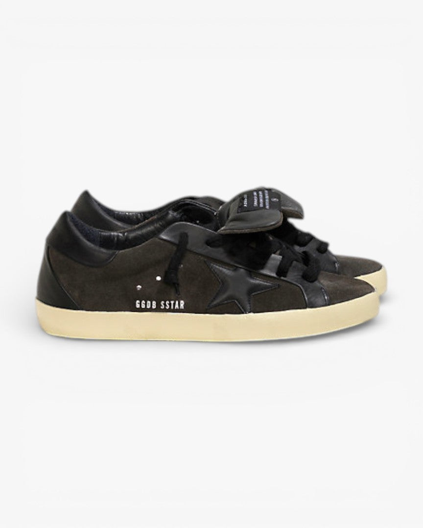 Golden Goose Super‑Star Bespoke Sneakers Asphalt Suede Black Star