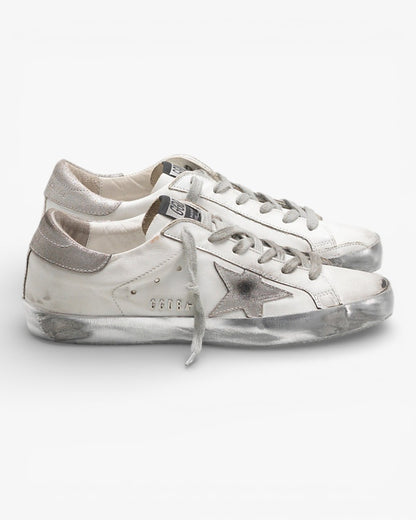 Golden Goose Superstar Sneakers White Silver