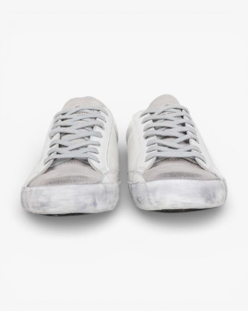 Golden Goose Blue Glitter Handcrafted Custom Couple Sneakers