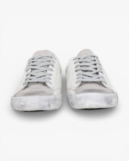 Golden Goose Blue Glitter Handcrafted Custom Couple Sneakers