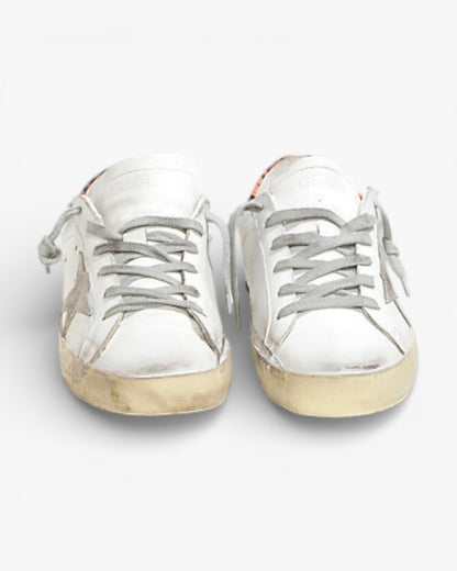 Golden Goose Super-Star Sneakers with Leopard Suede Star