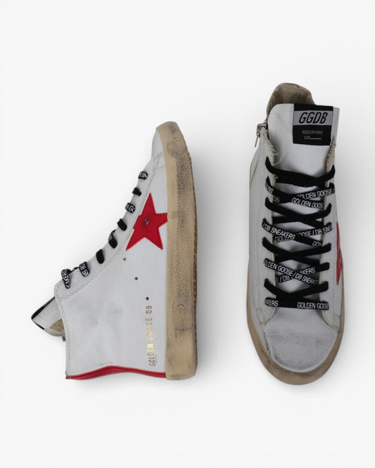 Golden Goose GGDB High-Top Sneakers Distressed Craft Genuine Leather Unisex