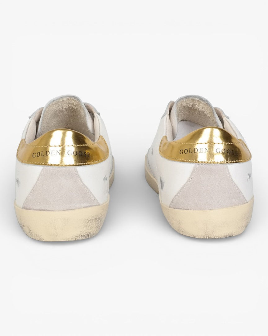 Golden Goose Whitegold Handcrafted Custom Couple Sneakers