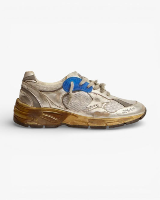 Golden Goose Running Star Silver Sneakers