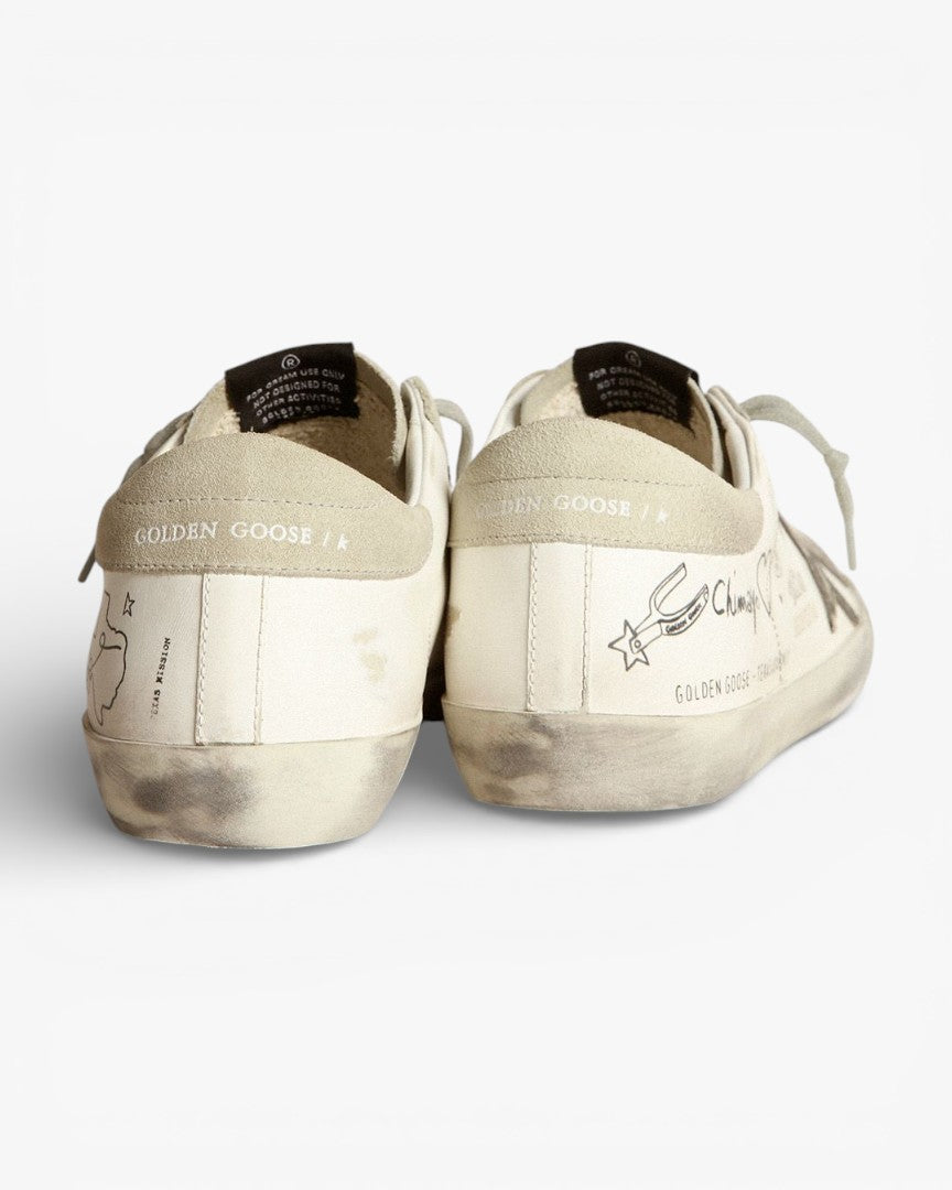 Golden Goose Super‑Star Sneakers Texas Graffiti Print