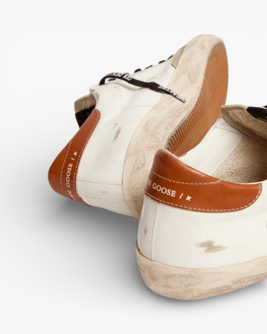 Golden Goose Super‑Star LTD Sneakers Olive Green Canvas Star Tan Heel