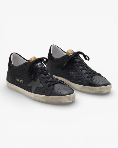 Golden Goose Superstar Sneakers Technical Mesh With Shiny Leather Star