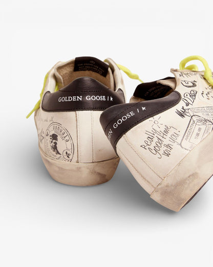 Golden Goose Journey Super-Star Sneakers with Graffiti