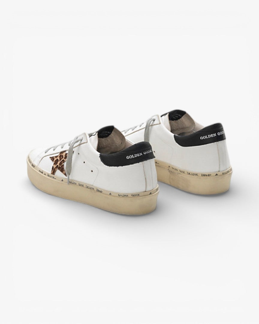 Golden Goose Hi-Star G34WS945.C2 Calf Leather Ponyskin-Effect Star Leather Heel Tab