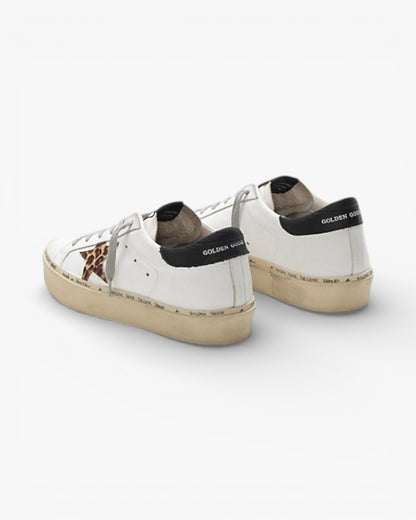 Golden Goose Hi-Star G34WS945.C2 Calf Leather Ponyskin-Effect Star Leather Heel Tab