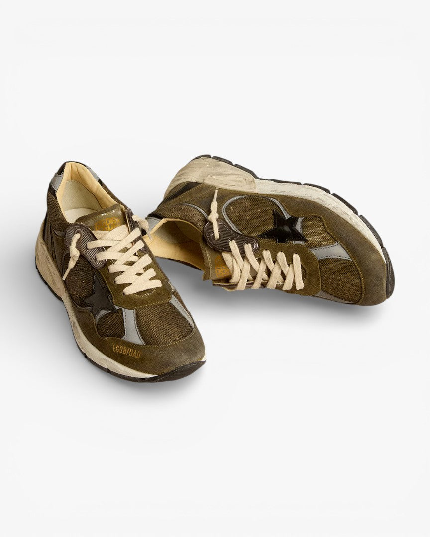 Golden Goose Running Star Olive Black Sneakers