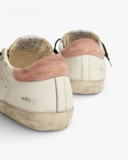 Golden Goose Super‑Star LTD Sneakers Silver Glitter Animal Print Star