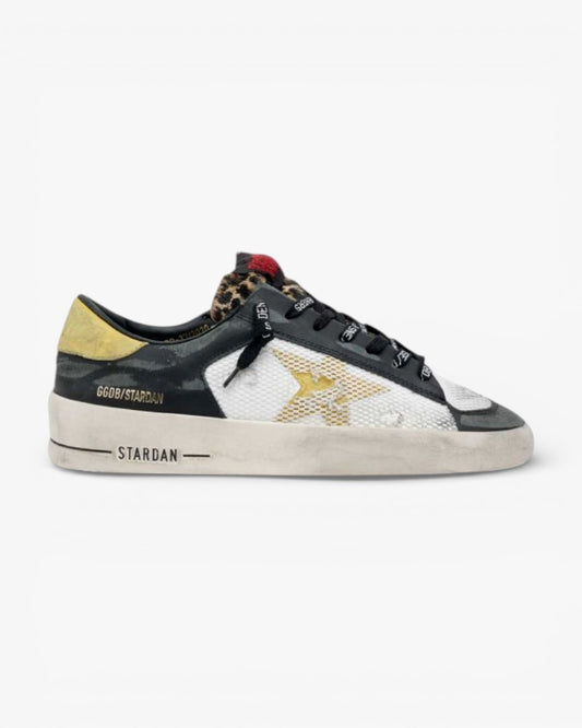 Golden Goose Leopard Tongue Stardan Sneakers