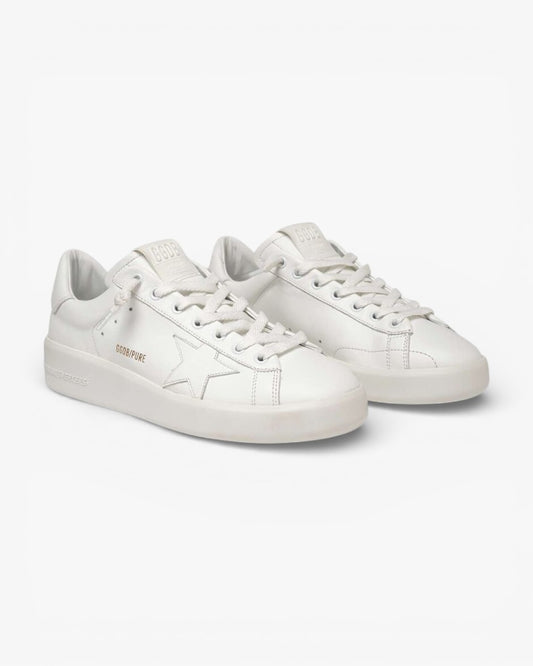 Golden Goose Purestar White Leather Sneakers