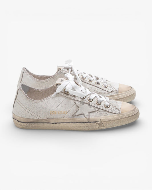 Golden Goose V STAR 2 Suede Canvas Star Sneakers