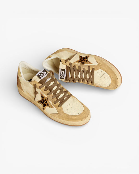 Golden Goose Ball Star Limited Edition Leopard Star Sneakers