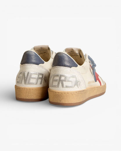 Golden Goose Ball Star White Leather Red Star Sneakers