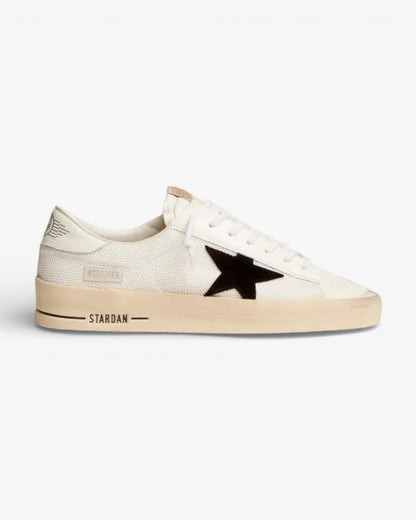 Golden Goose Stardan White Mesh Sneakers Black Suede Star