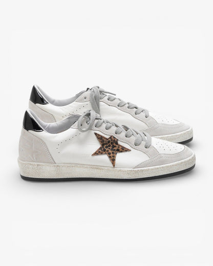 Golden Goose Ball Star Calf Leather Pony‑Skin Star Sneakers