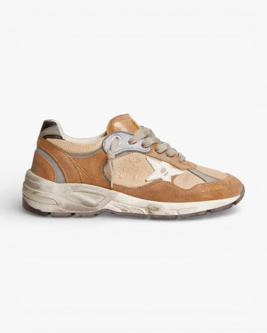 Golden Goose Running Star Brown Sneakers