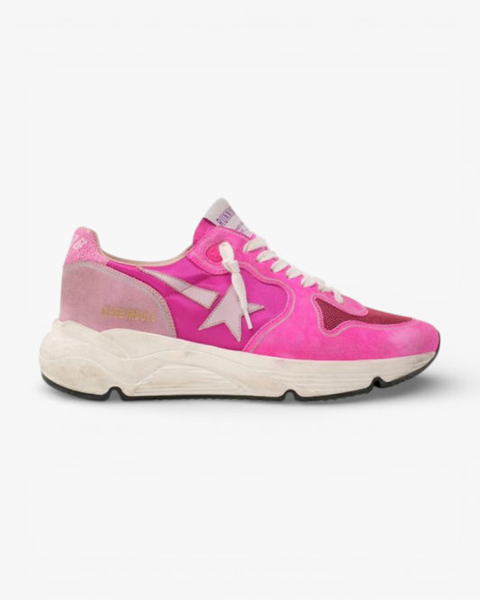 Golden Goose Fuchsia Pink Running Sole Sneakers