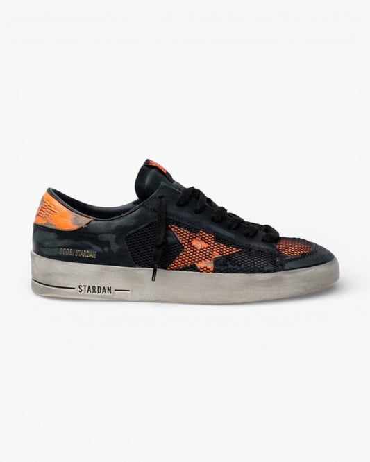 Golden Goose Black Orange Stardan Sneakers