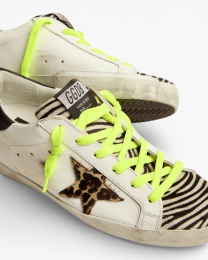 Golden Goose Super‑Star LTD Sneakers Animal Print Pony Skin Star