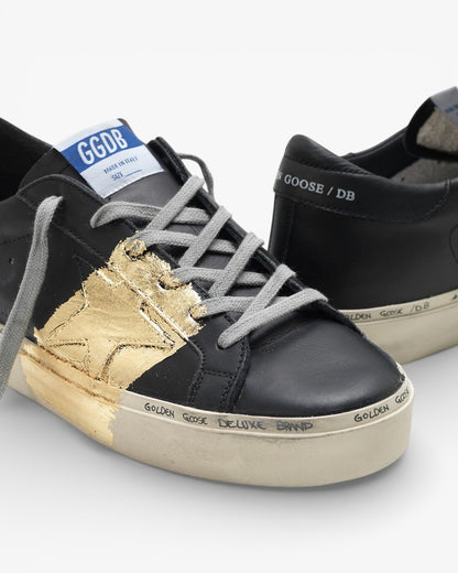 Golden Goose Hi-Star Sneakers Calf Leather 24-Carat Gold Leaf Branding
