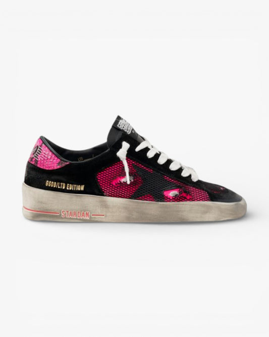 Golden Goose Fuchsia Black LAB Limited Edition Sneakers