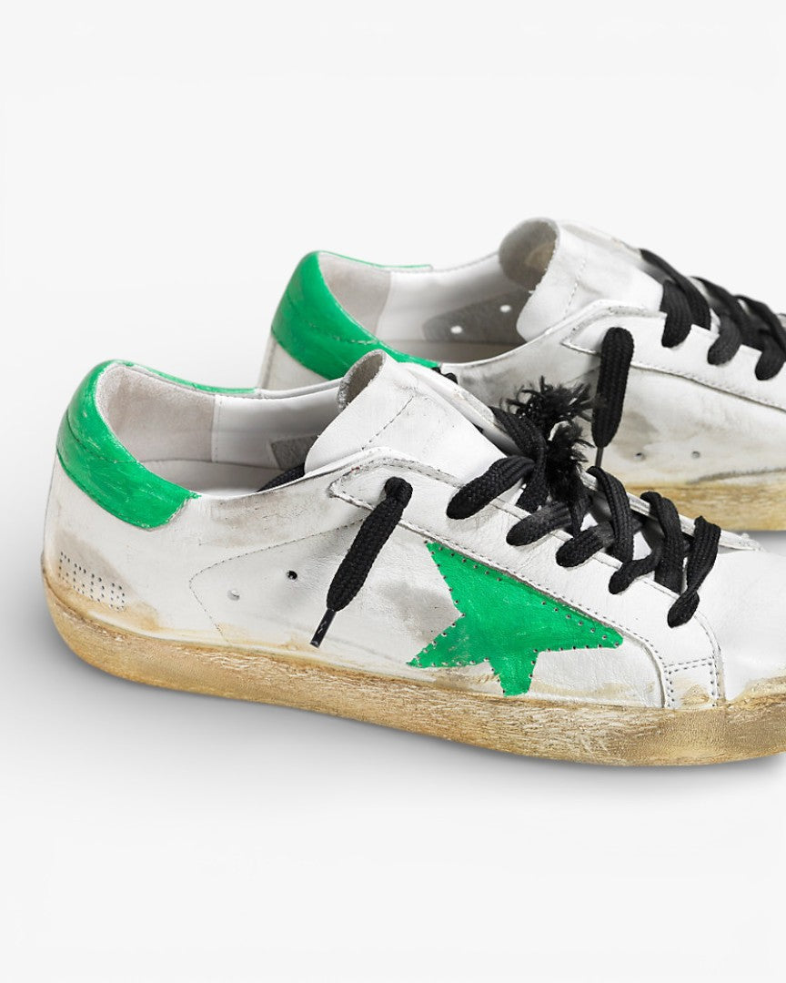 Golden Goose Super‑Star Sneakers White Perforated Star