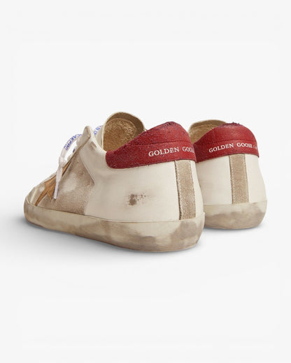 Golden Goose Super-Star Penstar White Sneakers with Gold Star