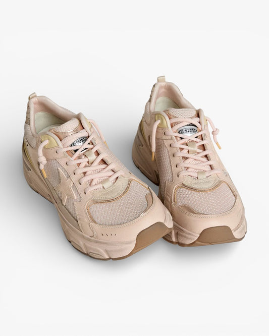 Golden Goose Ball Star White Leather Sneakers with Red Star